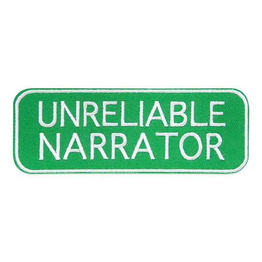 Summer Unreliable Narrator Iron-On & Adhesive Embroidered Patch by Make Market®